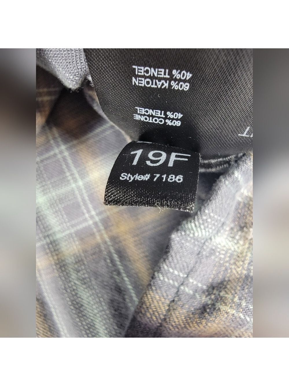 Kuhl Dillingr Flannel Shirt Men Medium Plaid Pockets Long Sleeve Gray Turquoise - Picture 7 of 13